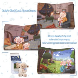 MyMateZoe Baptism Gifts for Boys, Great Christening, Dedication and Baptism Gift Set for Boys and Newborn Baby, Includes 7 Praying Lamb Plush Toy and Let Us Pray Baby Book in Keepsake Gift Box MyMateZoe Baptism Gifts for Boys, Great Christening, Dedication and Baptism Gift Set for Boys and Newborn Baby, Includes 7 Praying Lamb Plush Toy and Let Us Pray Baby Book in Keepsake Gift Box