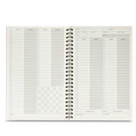 A&A 2 Pack Chess Scorebook, 50 Games Recordable, 100 Moves Per Game, Eye-Protection Chess Scorebook / 5.5 x 8.25 in.