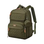 BabbleRoo Diaper Bag Backpack, Travel Backpack with Changing Pad, Pacifier Case & Stroller Straps, Multifunction, Waterproof, Unisex - Army Green