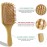 100% Bamboo Hair Brushes and Comb Set by Combetter, Comb for Women and Detangling, Great on All Hair, Eco-Friendly and Handmade for Women Men and Kids