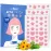 LitBear Acne Patch Pimple Patch, Pink Heart & Star Shaped Absorbing Cover Hydrocolloid Patches For Face Zit, Acne Dots, Tea Tree Oil + Centella (108 Count (Pack of 1))