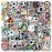 AOWDIAO 100 Pieces Soccer Stickers, Vinyl Waterproof Stickers Pack, Soccer Gifts, Party Favors & Decorations