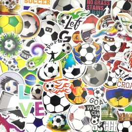 AOWDIAO 100 Pieces Soccer Stickers, Vinyl Waterproof Stickers Pack, Soccer Gifts, Party Favors & Decorations AOWDIAO 100 Pieces Soccer Stickers, Vinyl Waterproof Stickers Pack, Soccer Gifts, Party Favors & Decorations