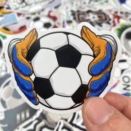AOWDIAO 100 Pieces Soccer Stickers, Vinyl Waterproof Stickers Pack, Soccer Gifts, Party Favors & Decorations AOWDIAO 100 Pieces Soccer Stickers, Vinyl Waterproof Stickers Pack, Soccer Gifts, Party Favors & Decorations