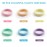 100 Pcs Thick Seamless Spring Hair Ties, Ponytail Holders Hair Accessories No Damage for Thick Hair (Spring Colors)