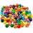 OBTANIM 100 Pieces Colorful Bouncy Balls Bulk Mixed Pattern High Bouncing Balls for Kids Party Favors, Prizes, Birthdays Gift (27 mm)