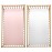 SiinvdaBZX 2 Pcs Satin Crib Sheets for Girls, Silky Soft Crib Fitted Sheets for Standard Crib and Toddler Mattress (Pink & White, 52 x 28 x 8In)