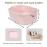 Woven Cotton Rope Storage Basket with Handles for Organizing Shelves Closet Small Cat Dog Pet Toy Baskets Box Bin Decorative Rectangle Baby Nursery basket Gift Basket Empty Light pink