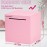 HCHANGEN Piggy Bank for Adults Must Break to Open Unbreakable Stainless Steel Piggy Bank for Cash Saving (Pink, 4.72inches)