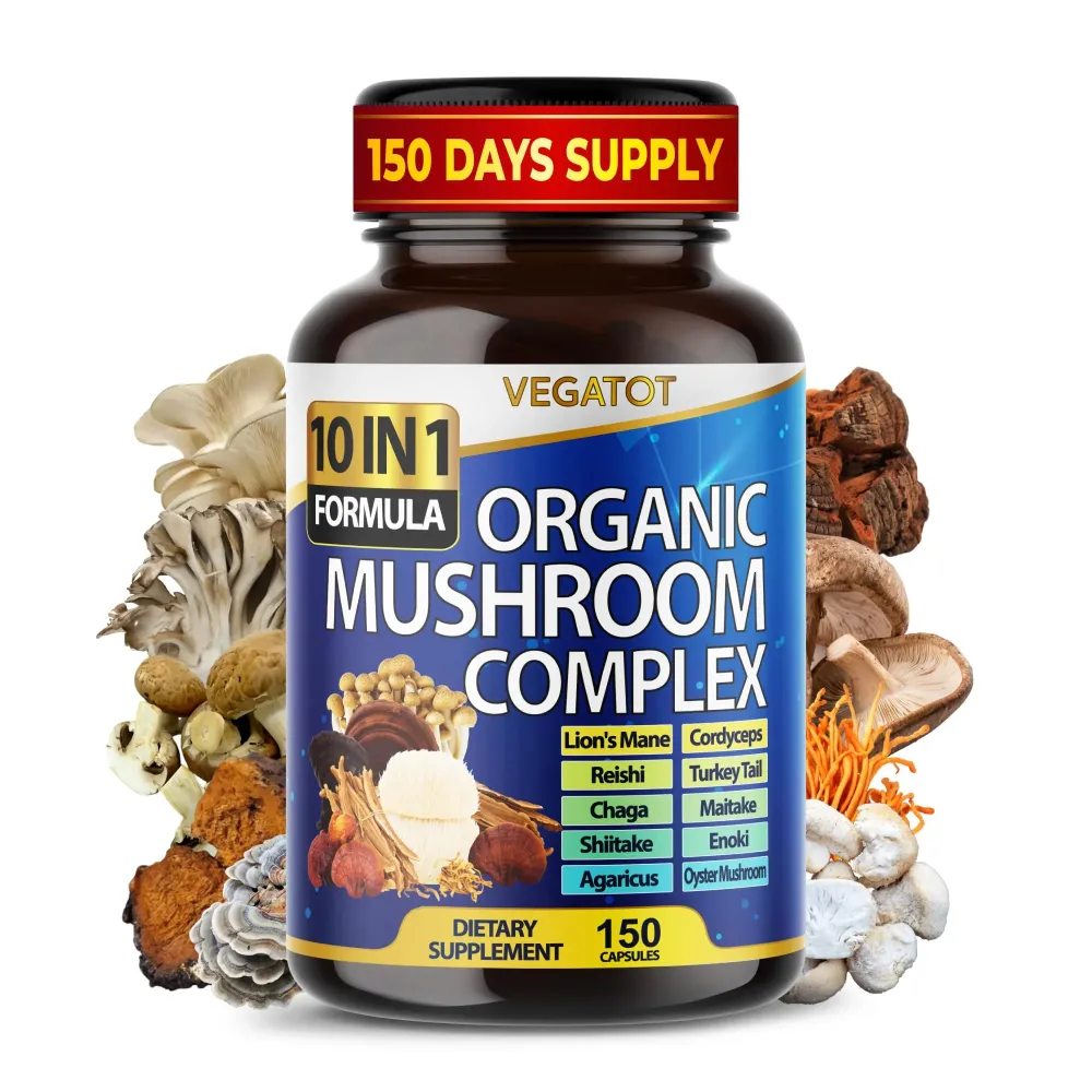 10 in 1 High Strength Mushroom Supplement - Lions Mane, Cordyceps, Reishi - Brain Supplements for Memory and Focus ** 5-Month Supply 10 in 1 High Strength Mushroom Supplement - Lions Mane, Cordyceps, Reishi - Brain Supplements for Memory and Focus ** 5-Month Supply