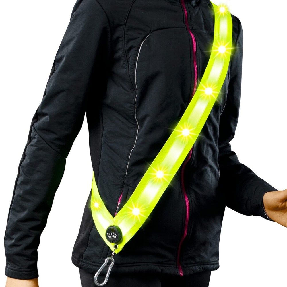 NordicFlows Rechargeable LED Reflective Lighted Vest for Night, Dog Lights for Dark Walking, Running Gear NordicFlows Rechargeable LED Reflective Lighted Vest for Night, Dog Lights for Dark Walking, Running Gear