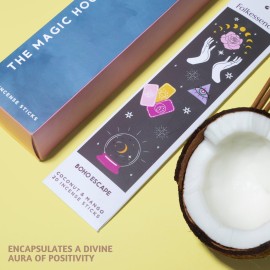 Folkulture Incense Sticks | Set of 6 Incenses (120 Incence Sticks) for Positive Aura | Coconut Mango, Oriental Aqua, Green Tea, Ocean Salt, Rose Geranium, Orange Blossom, Magic Hour Folkulture Incense Sticks | Set of 6 Incenses (120 Incence Sticks) for Positive Aura | Coconut Mango, Oriental Aqua, Green Tea, Ocean Salt, Rose Geranium, Orange Blossom, Magic Hour