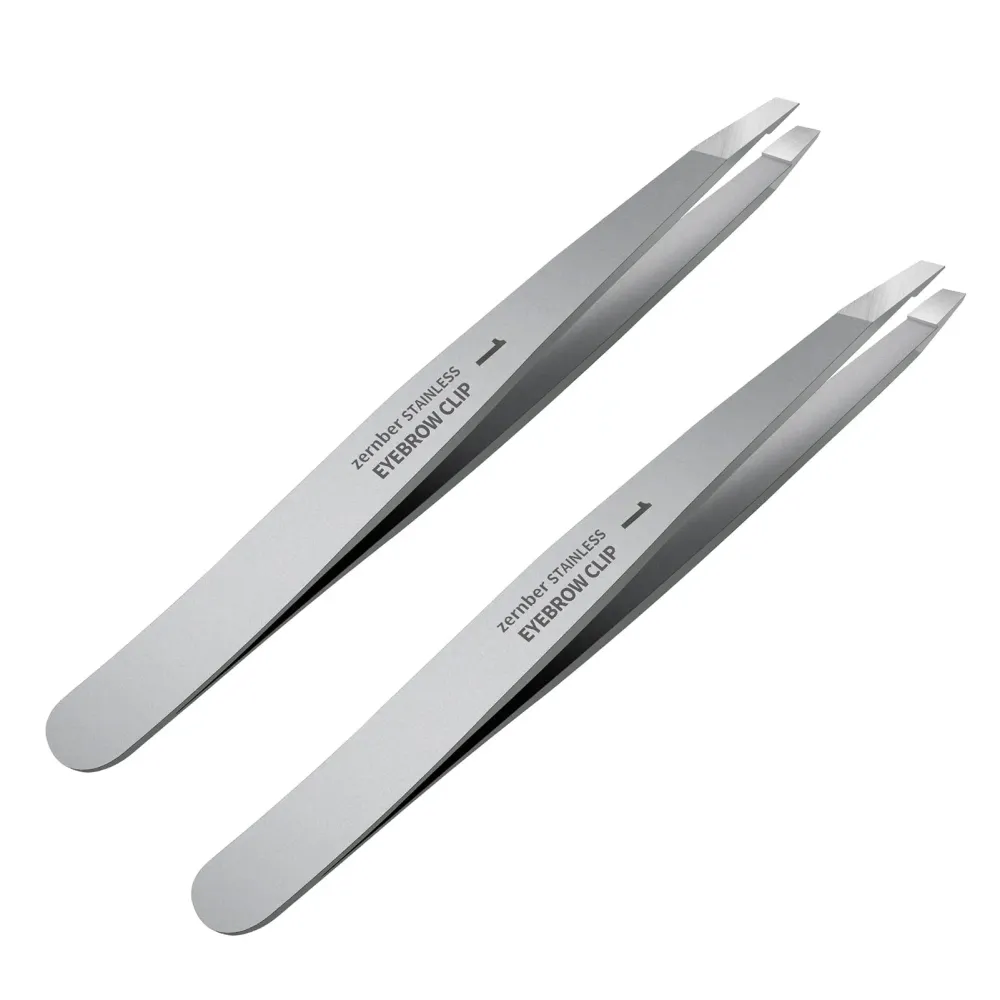 Tweezers Set - Professional Stainless Steel Slant Tweezers, Best Precision Tweezers Set for Shaping Eyebrows, Great Beauty Tools for Facial Hair, Ingrown Hair, Blackhead Removal(2Pcs Slant Tweezer) Tweezers Set - Professional Stainless Steel Slant Tweezers, Best Precision Tweezers Set for Shaping Eyebrows, Great Beauty Tools for Facial Hair, Ingrown Hair, Blackhead Removal(2Pcs Slant Tweezer)