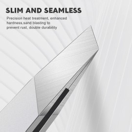 Tweezers Set - Professional Stainless Steel Slant Tweezers, Best Precision Tweezers Set for Shaping Eyebrows, Great Beauty Tools for Facial Hair, Ingrown Hair, Blackhead Removal(2Pcs Slant Tweezer) Tweezers Set - Professional Stainless Steel Slant Tweezers, Best Precision Tweezers Set for Shaping Eyebrows, Great Beauty Tools for Facial Hair, Ingrown Hair, Blackhead Removal(2Pcs Slant Tweezer)