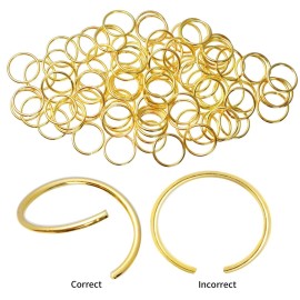 Nydotd 180 Pieces Hair Rings, Loop Clips, and Hoops - Fashion Hip-Hop DIY Hair Accessories for Braids and Dreadlocks (12mm+14mm, Gold) Nydotd 180 Pieces Hair Rings, Loop Clips, and Hoops - Fashion Hip-Hop DIY Hair Accessories for Braids and Dreadlocks (12mm+14mm, Gold)