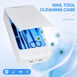 Nail Tool Sterilizer with Blue Light,LXIANGN Portable USB Sterilizating Box for Manicure Salon,Tweezers,Tattoo,Scissors,Jewelry,Phone, Watch,Keys Nail Tool Sterilizer with Blue Light,LXIANGN Portable USB Sterilizating Box for Manicure Salon,Tweezers,Tattoo,Scissors,Jewelry,Phone, Watch,Keys