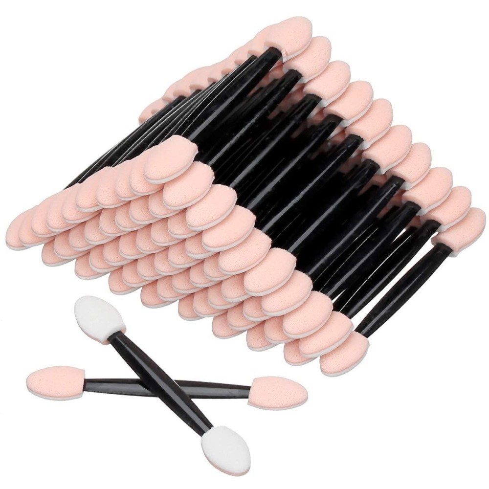 Akstore Disposable Dual Sides Eye Shadow Sponge Applicator Eyeshadow Brushes Makeup Brush (30PCS-Black) Akstore Disposable Dual Sides Eye Shadow Sponge Applicator Eyeshadow Brushes Makeup Brush (30PCS-Black)