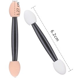 Akstore Disposable Dual Sides Eye Shadow Sponge Applicator Eyeshadow Brushes Makeup Brush (30PCS-Black) Akstore Disposable Dual Sides Eye Shadow Sponge Applicator Eyeshadow Brushes Makeup Brush (30PCS-Black)