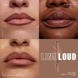 NYX PROFESSIONAL MAKEUP Line Loud Lip Liner, Longwear and Pigmented Lip Pencil with Jojoba Oil & Vitamin E - Global Citizen (Medium Neutral Nude) NYX PROFESSIONAL MAKEUP Line Loud Lip Liner, Longwear and Pigmented Lip Pencil with Jojoba Oil & Vitamin E - Global Citizen (Medium Neutral Nude)
