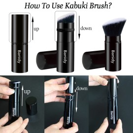 Makeup Brush Kabuki Face Brushes Retractable Travel Blush Kabuki Brush Portable Flawless for Foundation, Powder Blush, Bronzer, Buffing, Liquid, Cream, Cruelty Free with Cover(1PCS) Makeup Brush Kabuki Face Brushes Retractable Travel Blush Kabuki Brush Portable Flawless for Foundation, Powder Blush, Bronzer, Buffing, Liquid, Cream, Cruelty Free with Cover(1PCS)