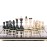 Beautiful Handcrafted Wooden Chess Set with Wooden Board and Handcrafted Chess Pieces - Gift idea Products (16\'\' (40 cm) Black), Beige