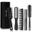 SalonSilk Hair Brush for Men, 5PCS Men Hair Brush & Styling Comb Set - Professional Barber Tools for All Hair Types, Perfect for Styling, Grooming, and Detangling