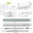 Gel Polish Remover Tools Kit - 10 Clips, 400 Lint-Free Wipes, Files 100/180, Buffer Block 400/4000, Brush, Cuticle Pusher & Peeler (Clear)