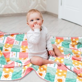 Baby Blanket for Girls, Super Soft Double Layer Mink Blankets with Dotted Backing, Sun Smile Toddler Newborn Nursery Bed Blanket, You are My Sunshine Print Throw Blanket, 30 X 40 Inches Baby Blanket for Girls, Super Soft Double Layer Mink Blankets with Dotted Backing, Sun Smile Toddler Newborn Nursery Bed Blanket, You are My Sunshine Print Throw Blanket, 30 X 40 Inches