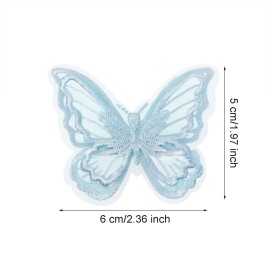 Butterfly Hair Clips Penta Angel 6Pcs Lace Embroidery Flower Butterfly Hair Bow Pins Wedding Hair Accessories for Women Halloween Party Decor (Light Blue) Butterfly Hair Clips Penta Angel 6Pcs Lace Embroidery Flower Butterfly Hair Bow Pins Wedding Hair Accessories for Women Halloween Party Decor (Light Blue)