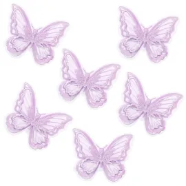 Butterfly Hair Clips Penta Angel 6Pcs Lace Embroidery Flower Butterfly Hair Bow Pins Wedding Hair Accessories for Women Halloween Christmas Party Decor (Light Purple) Butterfly Hair Clips Penta Angel 6Pcs Lace Embroidery Flower Butterfly Hair Bow Pins Wedding Hair Accessories for Women Halloween Christmas Party Decor (Light Purple)