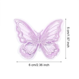Butterfly Hair Clips Penta Angel 6Pcs Lace Embroidery Flower Butterfly Hair Bow Pins Wedding Hair Accessories for Women Halloween Christmas Party Decor (Light Purple) Butterfly Hair Clips Penta Angel 6Pcs Lace Embroidery Flower Butterfly Hair Bow Pins Wedding Hair Accessories for Women Halloween Christmas Party Decor (Light Purple)
