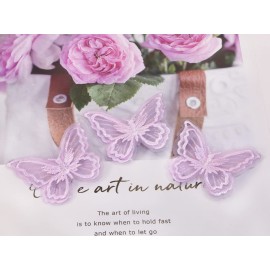 Butterfly Hair Clips Penta Angel 6Pcs Lace Embroidery Flower Butterfly Hair Bow Pins Wedding Hair Accessories for Women Halloween Christmas Party Decor (Light Purple) Butterfly Hair Clips Penta Angel 6Pcs Lace Embroidery Flower Butterfly Hair Bow Pins Wedding Hair Accessories for Women Halloween Christmas Party Decor (Light Purple)