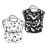 Qwalnely Goth Bibs Baby Stuff Bat Bibs Baby Stuff 2Packs for 6-24 Months Waterproof Washable Fabric