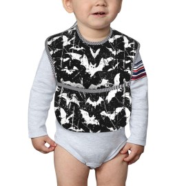 Qwalnely Goth Bibs Baby Stuff Bat Bibs Baby Stuff 2Packs for 6-24 Months Waterproof Washable Fabric Qwalnely Goth Bibs Baby Stuff Bat Bibs Baby Stuff 2Packs for 6-24 Months Waterproof Washable Fabric
