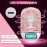 mlogiroa Lash Fan Mini Portable Eyelash Fan Handheld for Eyelash Extension Rechargeable USB C Air Cooling Blower with Built in Sponge Lash Extension Application(Pink)