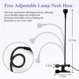 SAVILAND U V LED Nail Lamp - Mini Led Nail Lamp Gel Lamp for Nails with Securing Clip Rotatable Led Light for Nails for Curing Gel Polish U V Nail Gels Manicure Home DIY, Black SAVILAND U V LED Nail Lamp - Mini Led Nail Lamp Gel Lamp for Nails with Securing Clip Rotatable Led Light for Nails for Curing Gel Polish U V Nail Gels Manicure Home DIY, Black
