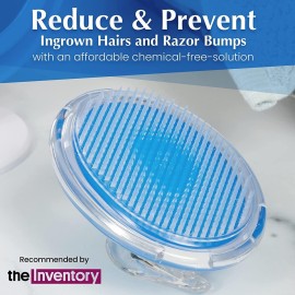 Dylonic Exfoliating Body Scrub Razor Bump Brush, Ingrown Hairs Solution Pads - After Waxing Skin Care Exfoliator for Body Shaving Irritation, Strawberry Legs, Armpit, Bikini Body Exfoliator Scrubber