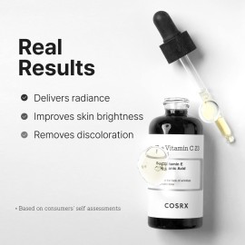 COSRX Pure Vitamin C 23% Serum with Vitamin E & Hyaluronic Acid, Brightening & Hydrating Facial Serum for Fine Lines, Uneven Skin Tone & Dull Skin, 0.7oz/20g, Korean Skin Care