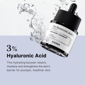 COSRX Pure Sodium Hyaluronic Acid 3% Serum, Hydration & Moisture Boosting Facial Serum for Fine Lines & Wrinkles, Plump & Repair Dry Skin, 0.67fl.oz/20ml, No Artificial Fragrance, Korean Skin Care COSRX Pure Sodium Hyaluronic Acid 3% Serum, Hydration & Moisture Boosting Facial Serum for Fine Lines & Wrinkles, Plump & Repair Dry Skin, 0.67fl.oz/20ml, No Artificial Fragrance, Korean Skin Care