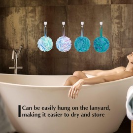 10 Pack Bath Sponge Shower Loofahs 40g,Mesh Pouf Bath Scrunchies Body Wash Puff,Body Scrubber Exfoliating Bath Sponge for Women and Men