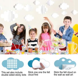 Ayfjovs 10 PCS 3D Cloud Decorations - White Hanging Clouds for Ceiling, Party Decorations, Ornaments, Wedding, Nursery, Children Room, Baby Baptism Party Ayfjovs 10 PCS 3D Cloud Decorations - White Hanging Clouds for Ceiling, Party Decorations, Ornaments, Wedding, Nursery, Children Room, Baby Baptism Party