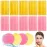 120 Pcs Facial Sponge Compressed,Face Cleansing Sponge Makeup Removal Sponge Pad,Exfoliating Wash Round Sponge for Women,Girls(Pink,Yellow)