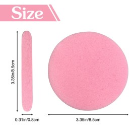 120 Pcs Facial Sponge Compressed,Face Cleansing Sponge Makeup Removal Sponge Pad,Exfoliating Wash Round Sponge for Women,Girls(Pink,Yellow) 120 Pcs Facial Sponge Compressed,Face Cleansing Sponge Makeup Removal Sponge Pad,Exfoliating Wash Round Sponge for Women,Girls(Pink,Yellow)