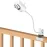 AOZTSUN Flexible Clip clamp Mount Compatible with Infant Optics DXR-8 and DXR-8 PRO Video Baby Monitor Camera 15.7 inches Flexible Long Gooseneck Arm, Baby Monitors Holder for Crib Baby Camera Stand