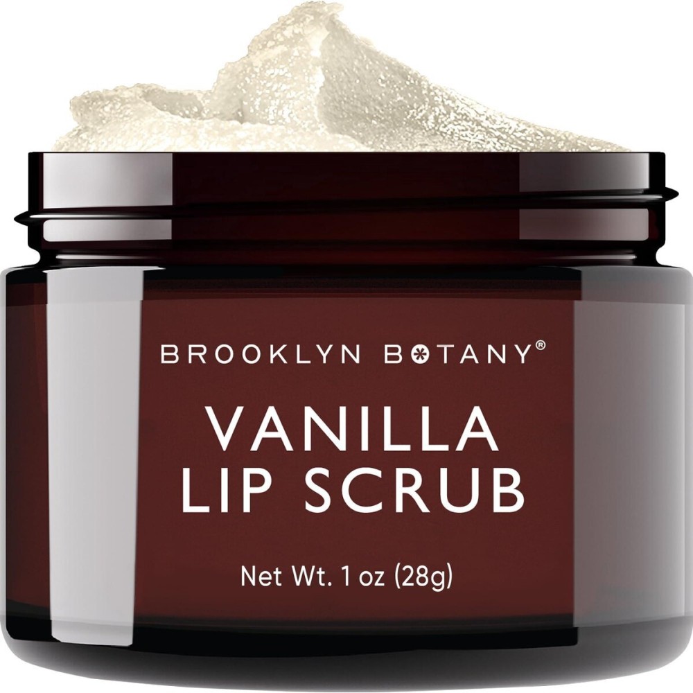 Brooklyn Botany Lip Scrub Exfoliator 1 oz - Lip Moisturizer for Dry Lips and Chapped Lips - Gentle Lip Exfoliator for Smooth and Brighter Lips - Vanilla Flavor Brooklyn Botany Lip Scrub Exfoliator 1 oz - Lip Moisturizer for Dry Lips and Chapped Lips - Gentle Lip Exfoliator for Smooth and Brighter Lips - Vanilla Flavor