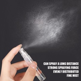 Fandamei 60PCS 5ml Mini Spray Bottle, Mini Clear Plastic Spray Bottle Empty, Fine Mist Refillable Mini Perfume Bottle, Perfume Atomizer, Small Empty Sample Containers, Plastic Portable Travel Bottle Fandamei 60PCS 5ml Mini Spray Bottle, Mini Clear Plastic Spray Bottle Empty, Fine Mist Refillable Mini Perfume Bottle, Perfume Atomizer, Small Empty Sample Containers, Plastic Portable Travel Bottle