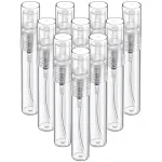 Fandamei Mini Spray Bottle, 10 Pack 5ml Mini Plastic Spray Bottle Empty, Fine Mist Refillable Mini Perfume Bottle, Perfume Atomizer, Small Sample Containers, Plastic Portable Travel Bottle, Clear