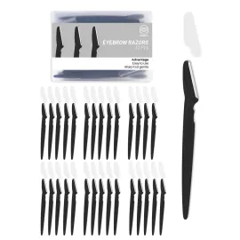MoHern Dermaplaning Tool for Face, 30 Pcs Dermaplane Razor for Face, Multipurpose Face Razors for Women and Men, Black