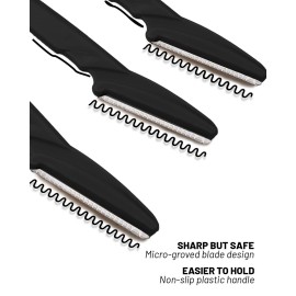 MoHern Dermaplaning Tool for Face, 30 Pcs Dermaplane Razor for Face, Multipurpose Face Razors for Women and Men, Black