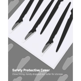 MoHern Dermaplaning Tool for Face, 30 Pcs Dermaplane Razor for Face, Multipurpose Face Razors for Women and Men, Black